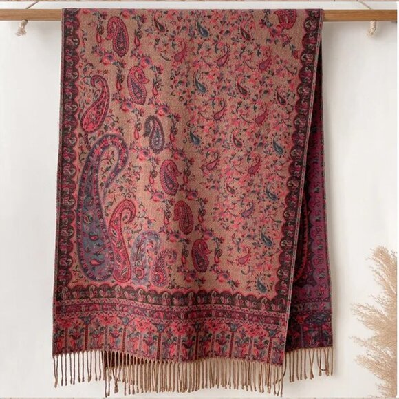 Thick winter shawl | Imitation Cashmere Scarf Warm Cozy Shawls and wraps for Her - Picture 3 of 3